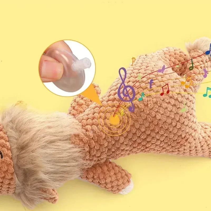 Pet Dog Toys for Large Dogs Cute Plush Squeak Stuffed Toys Fleece Durable Chewing Cute Soft Toys Pet Molar Toys Dogs Accessories